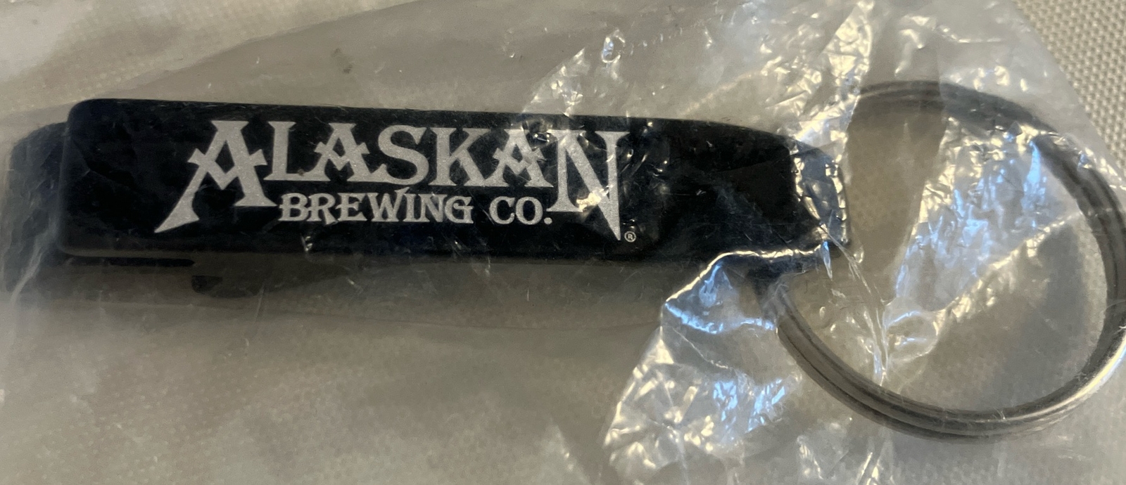 Alaskan Brewing Company Metal Beer Bottle Opener Key Chain NEW IN PACKAGE