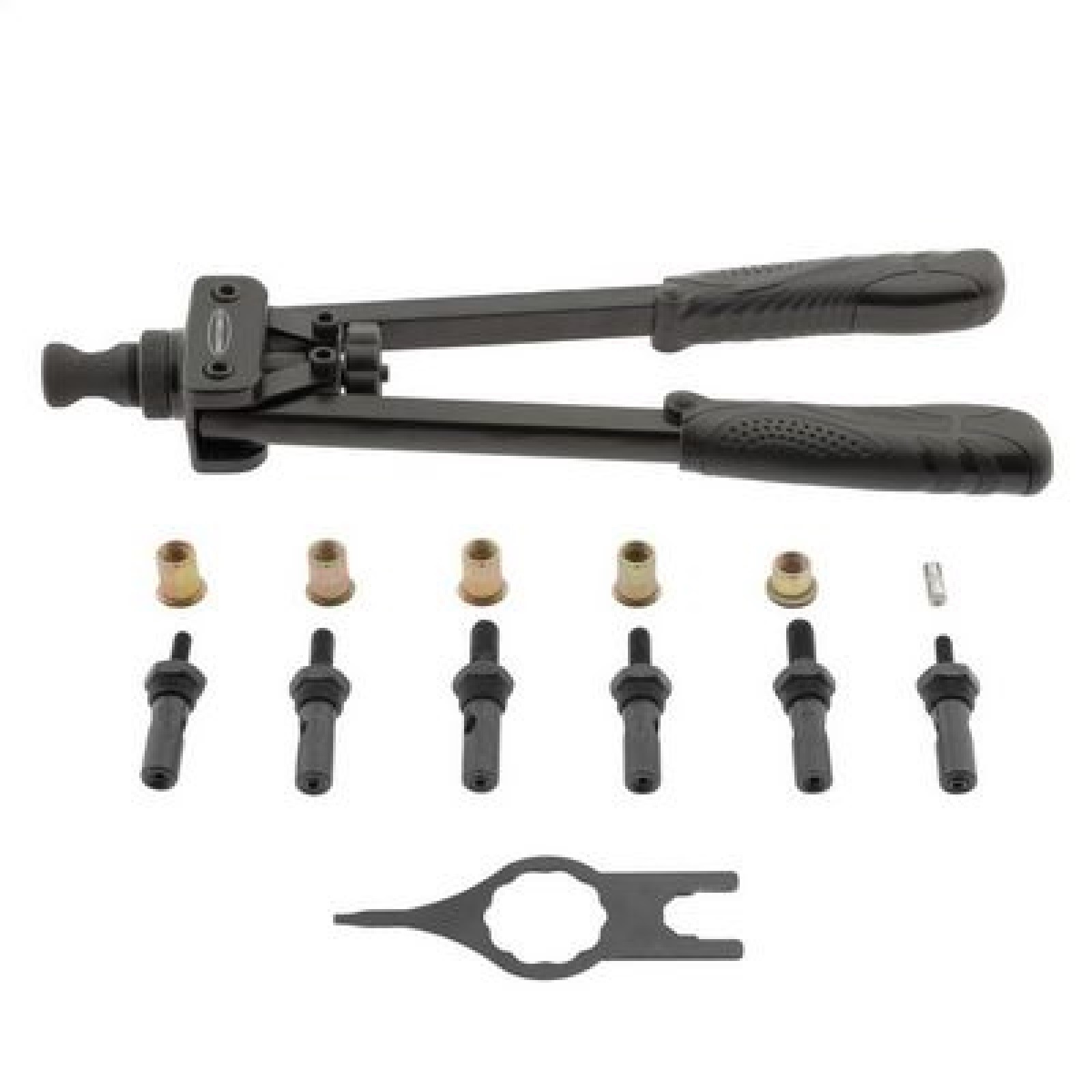 Smittybilt Universal Black Nutsert Tool with Heavy Duty Case 10 Piece Set 2834