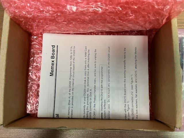 Radionics D5215 Memex Expansion Module for D5200 programmer; NOS. Brand New