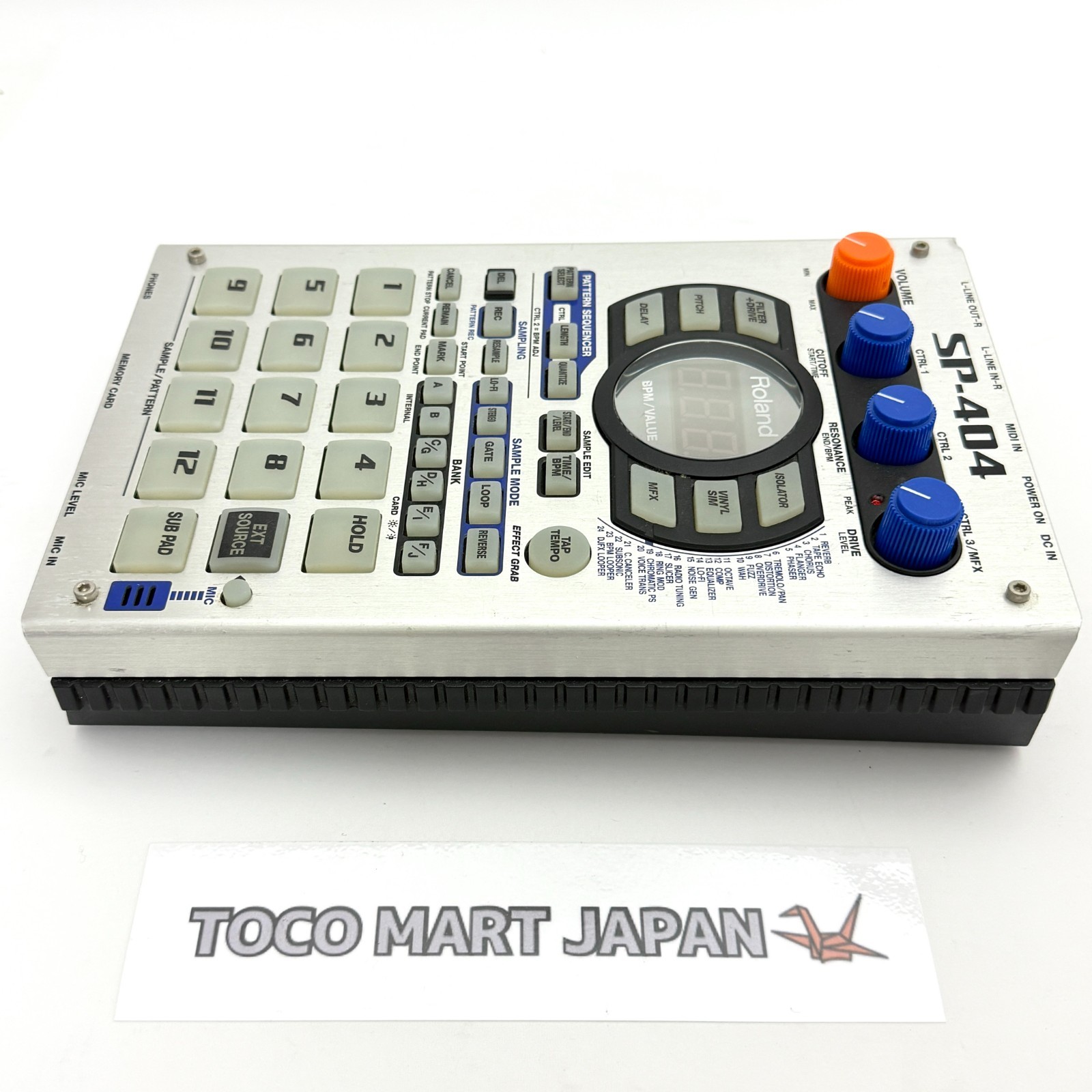 Roland SP-404 Portable Linear Wave Sampler Used w/Adapter + SD Card #0137