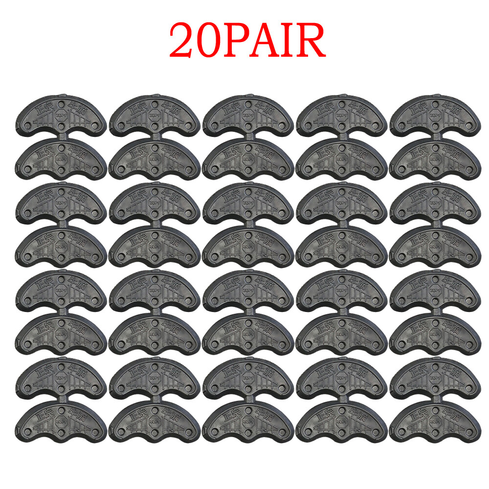 40Pcs/20 Pairs Rubber Heel Savers  Toe Plate Tap Shoe Repair Pad DIY