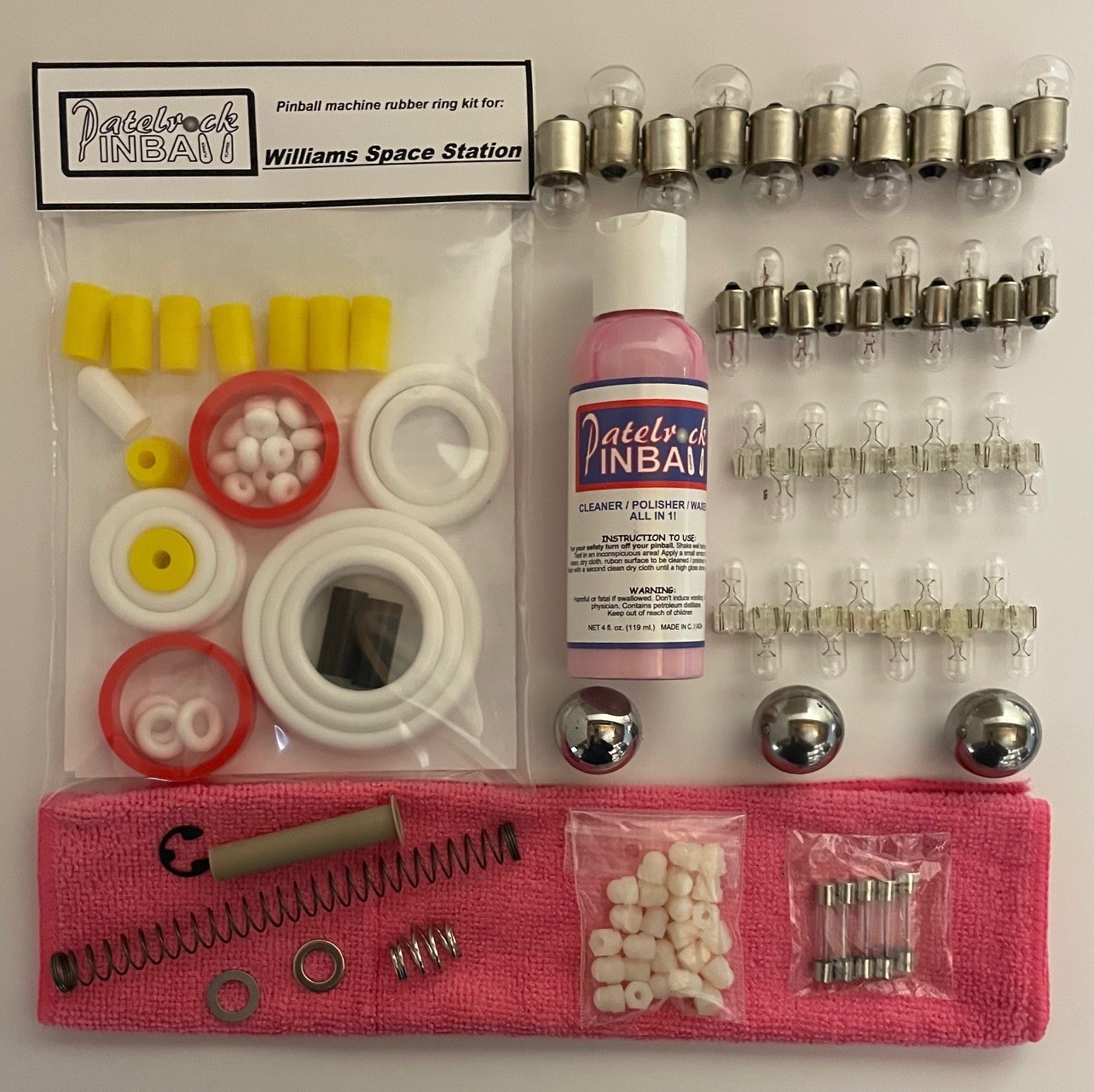 1987 Williams Space Station Pinball Machine Maintenance Tune Up Kit