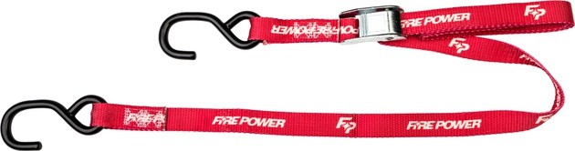 Fire Power 1" Tie Downs Red