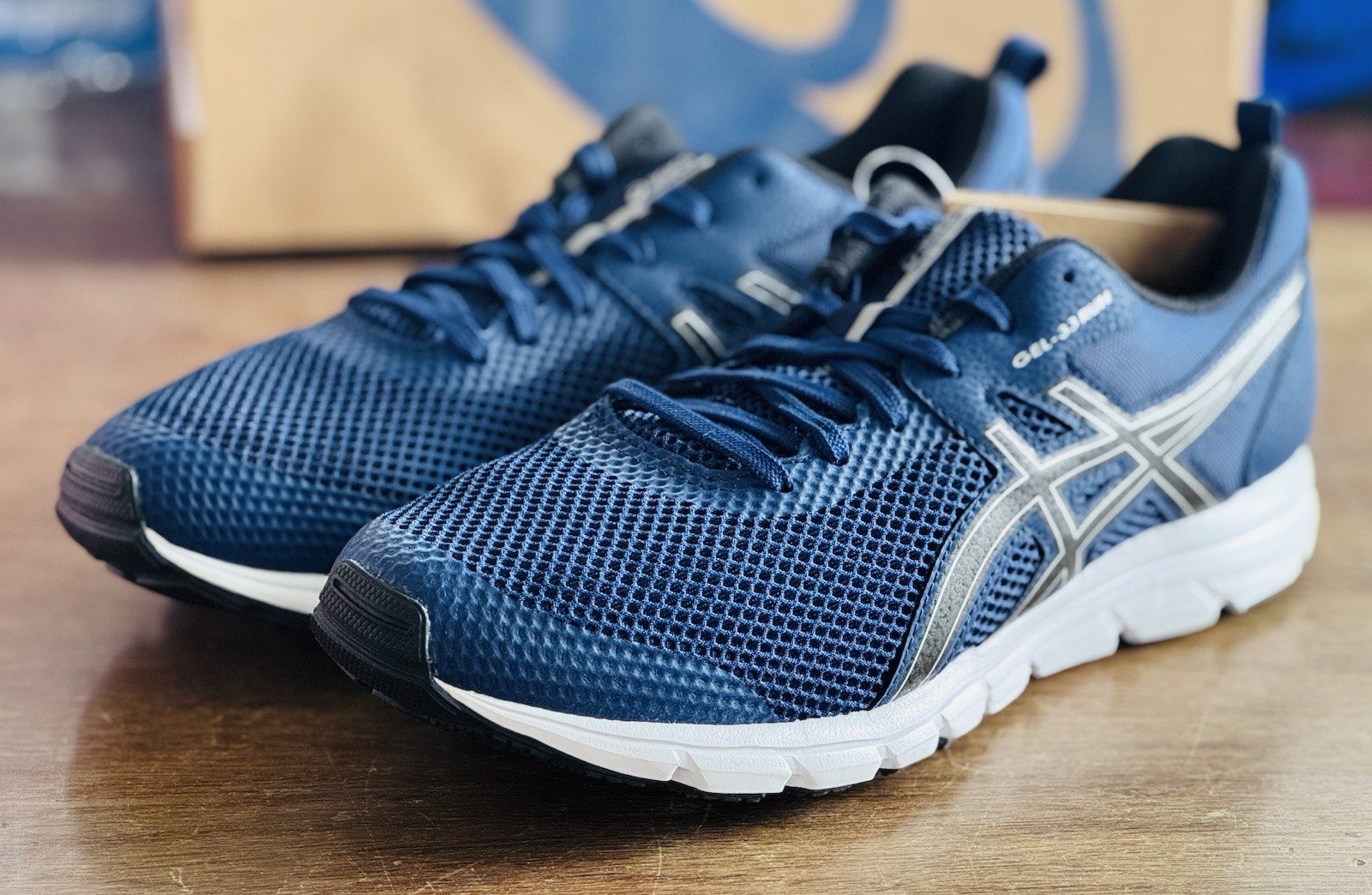 Men’s Size 11 ASICS GEL-33 Run Blue Expanse Black 1011B438-402 NIB