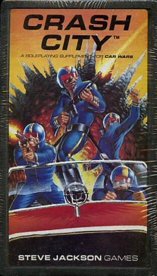 CRASH CITY CAR WARS SEALED Supplement Boxed Box Set Shrink Steve Jackson #7101