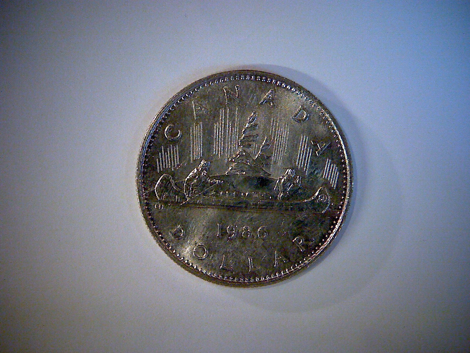 1986    CANADA,  NICKEL  DOLLAR COIN,  UNCIRCULATED CONDITION