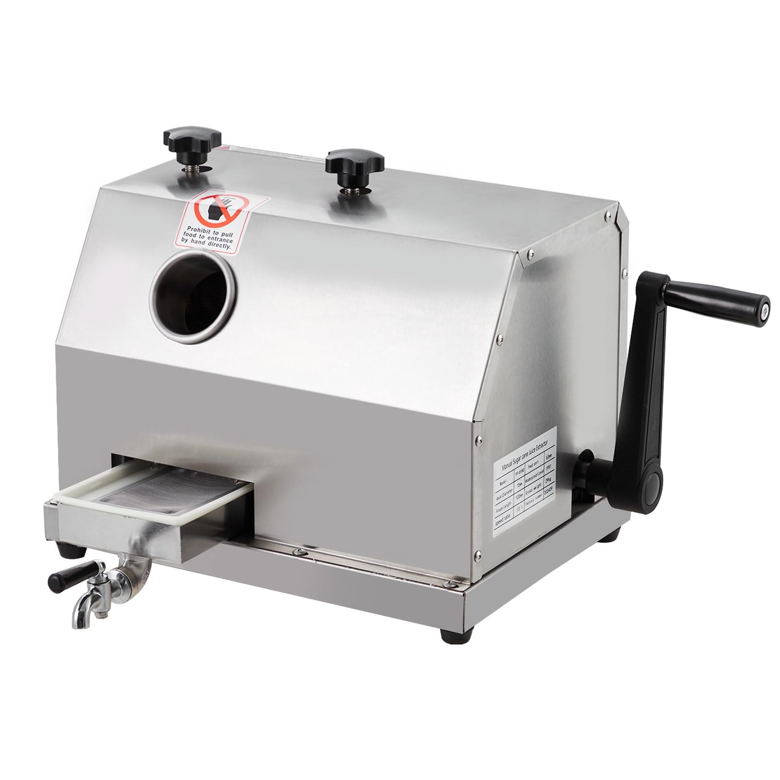Commercial Manual Sugar Cane Juicer Machine Extractor Squeezer 110LBS/H Output