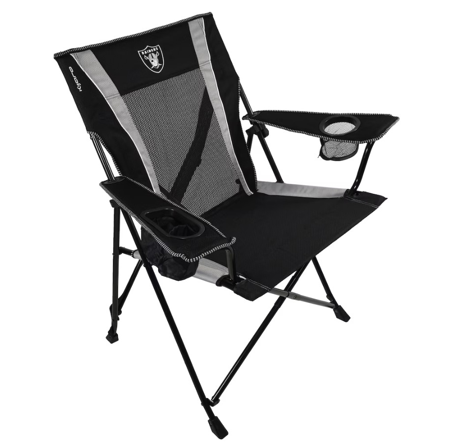 Las Vegas Raiders Kijaro Dual Lock Pro Chair Folding Camping Outdoor Seat