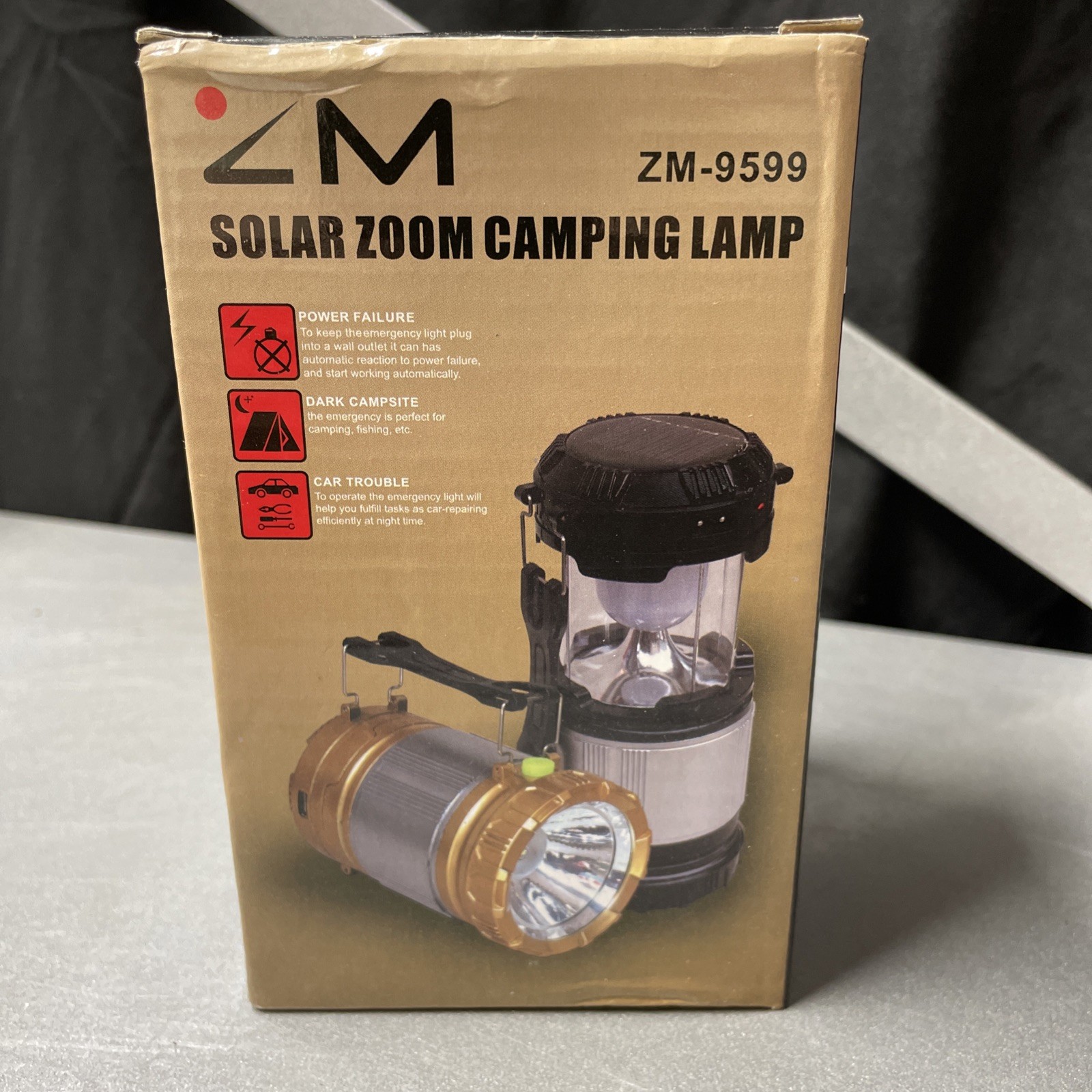 Muxindo Solar Zoom Camping Lamp Lantern ZM-9599