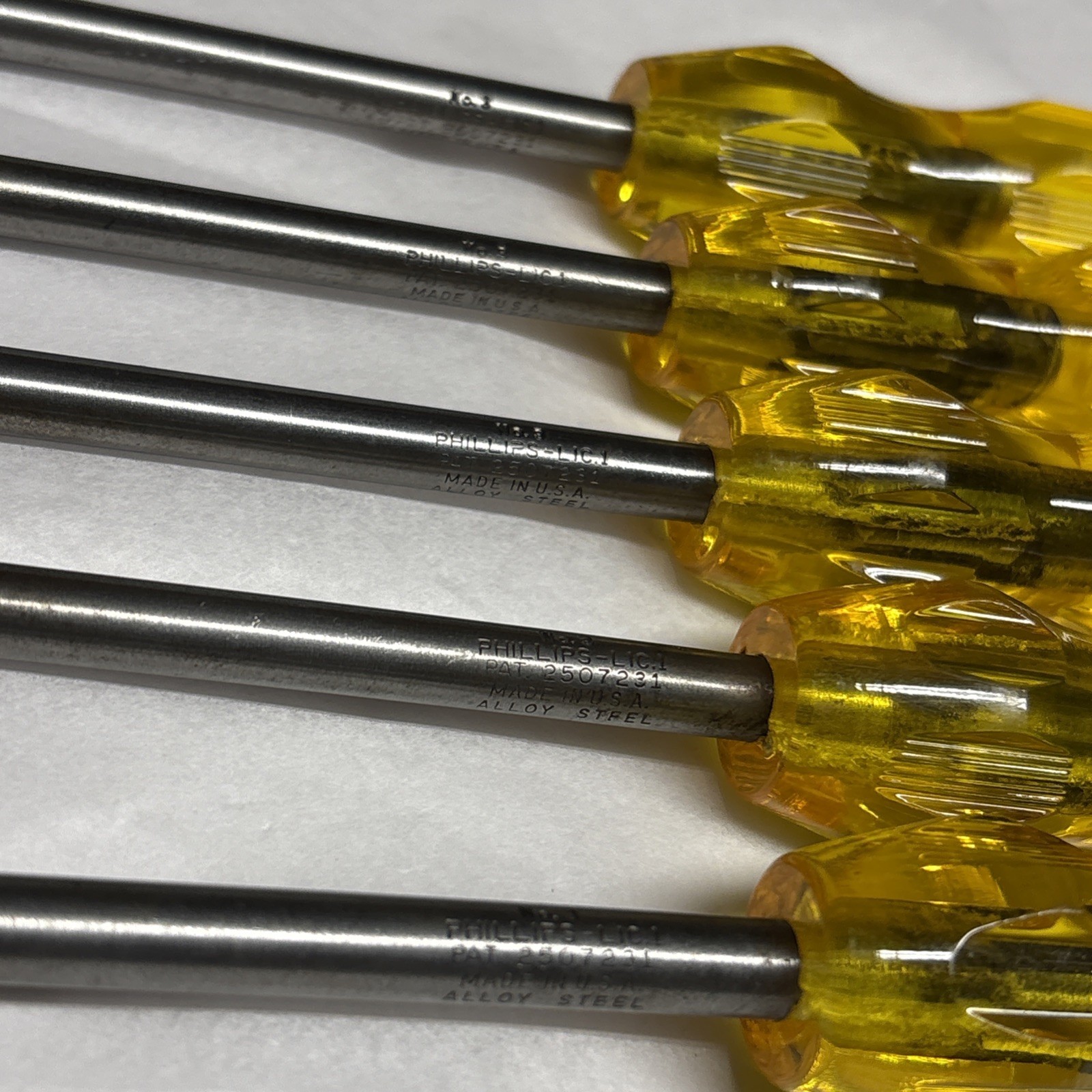 Vintage Stanley Utility 703-3 Phillips Head #3 Tip Screwdriver USA Lot Of 5 NOS
