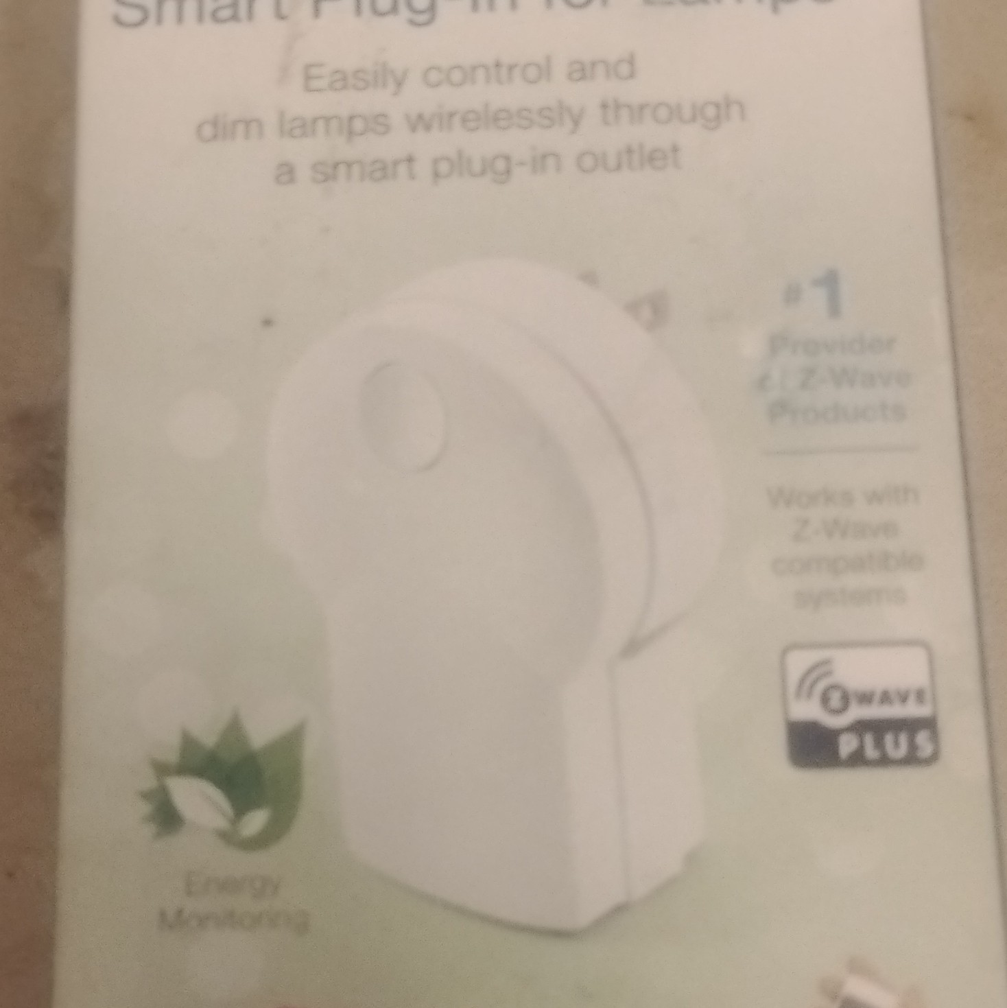 GoControl Z-Wave Smart Plug-In Socket Controller Energy Monitor Night Light 120V
