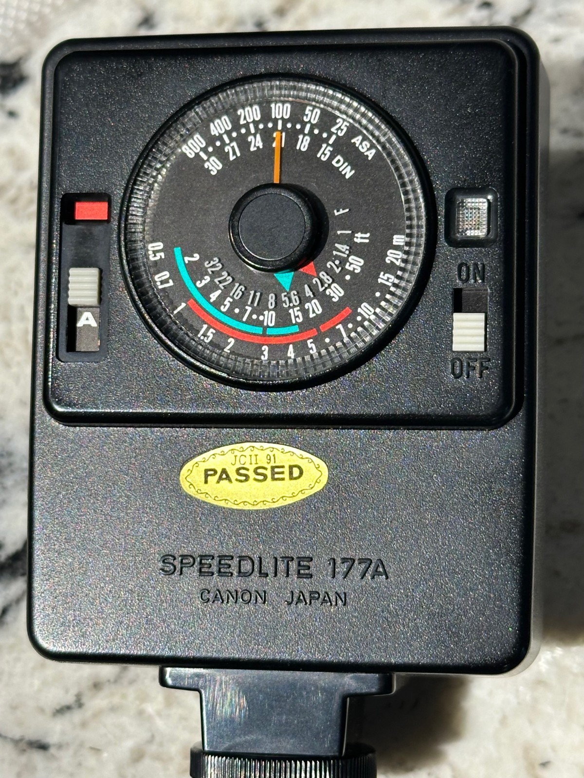 CANON Speedlite 177A Vintage Universal Hot Shoe Mount Camera Flash Unit Tested