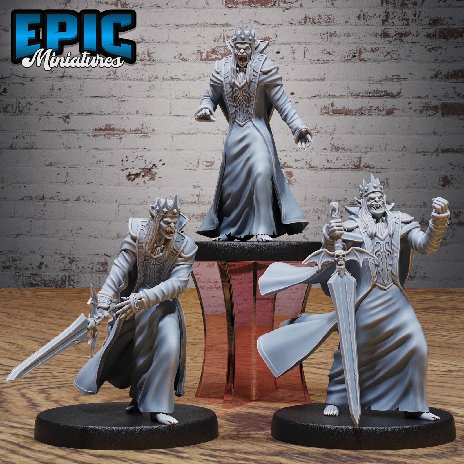 Vampire King | Dungeons and Dragons Tabletop Undead Miniatures 28-32mm Scale