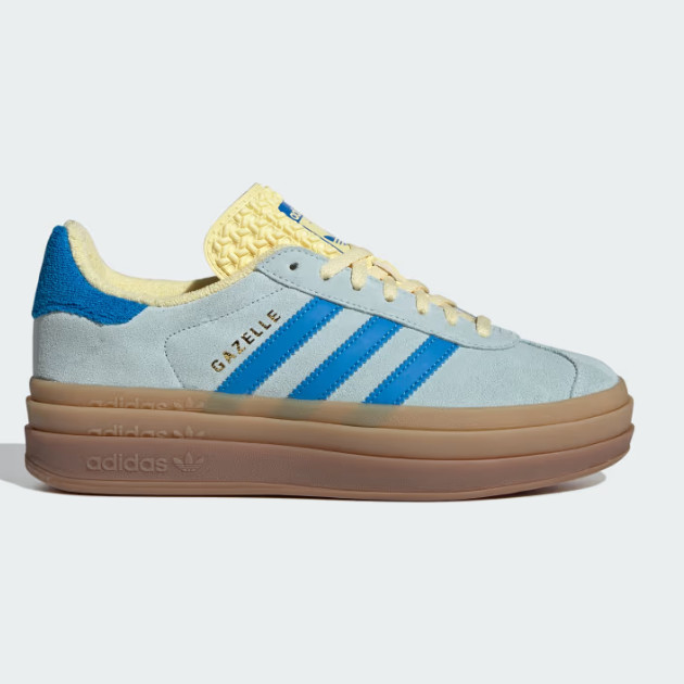 Adidas Women's Gazelle Bold "Almost Blue/Yellow" IE0430