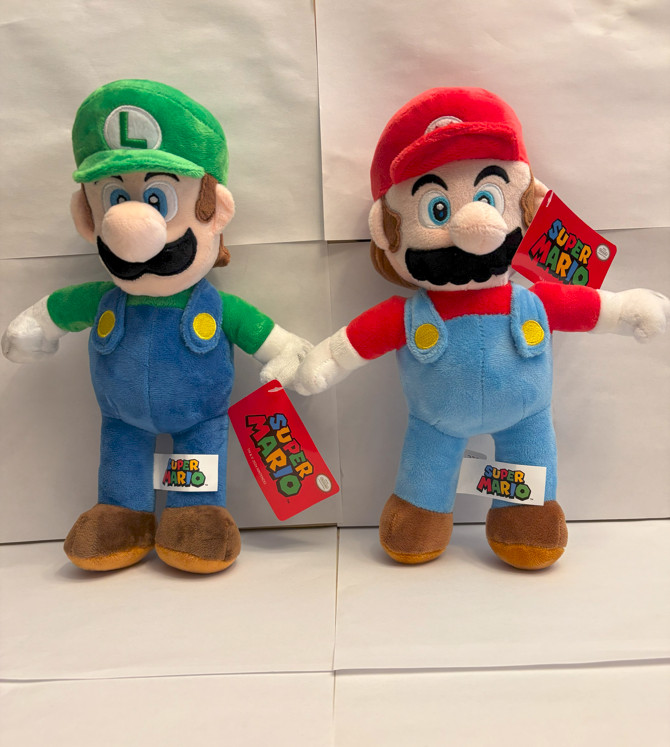 Super Mario and Luigi Plush Toy - 12 inches