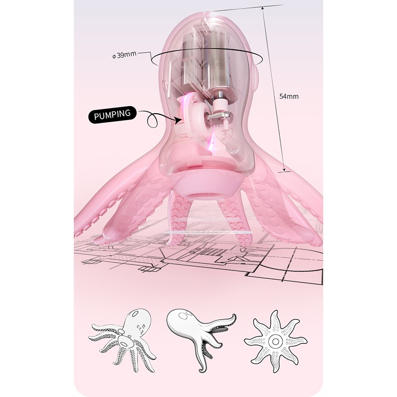 Rechargeable Nipple Sucker Pussy Pump Breast Clit Suction Enlarger for Women Men