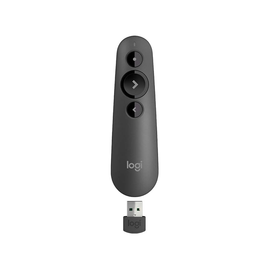 Logitech - R500s Presenter Bluetooth and USB Remote Control - Graphite