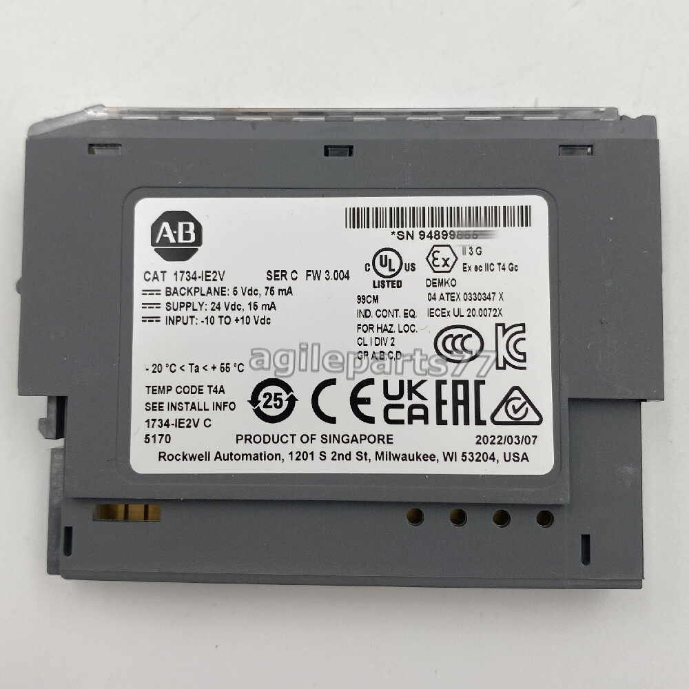 AB 1734-IE2V SER C 2 Point Analog Input Module 2023 New Factory Sealed 1734IE2V