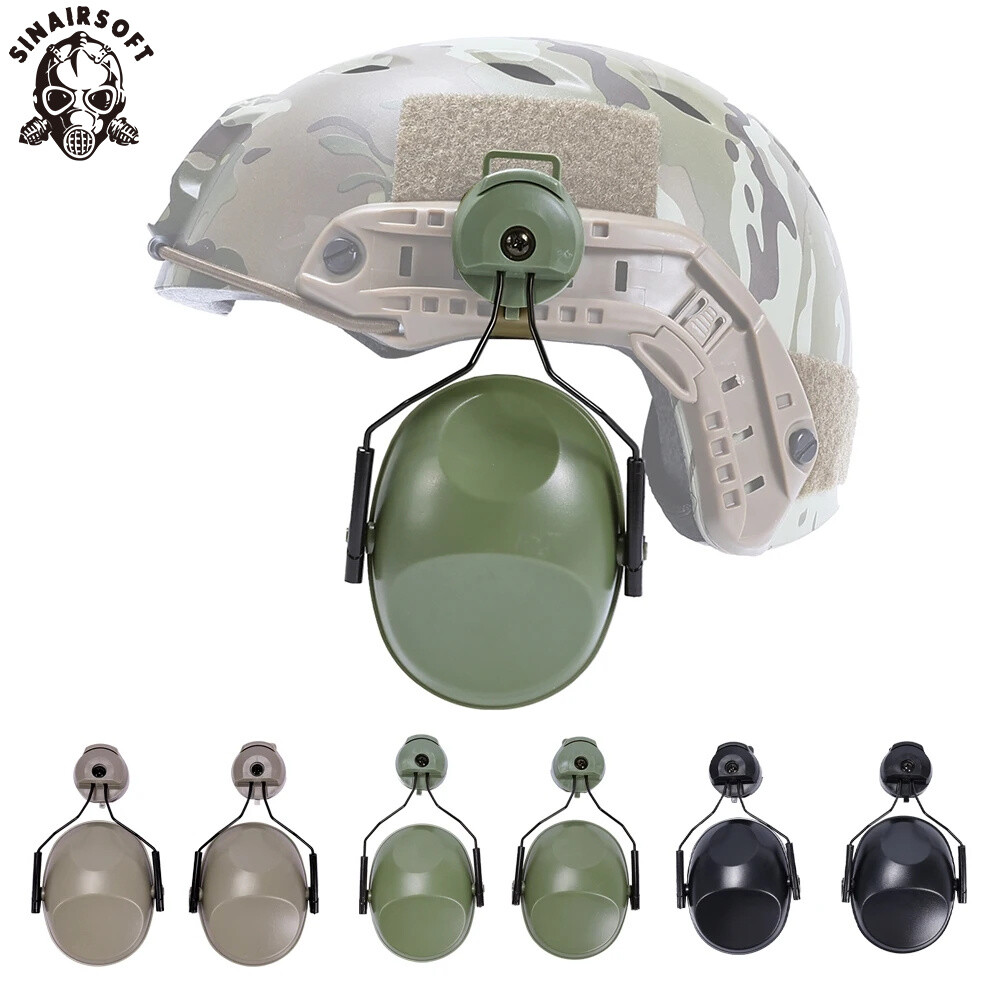 Tactical Helmet Headset Noise Reduction Hearing Protect Earmuffs for FAST Wendy