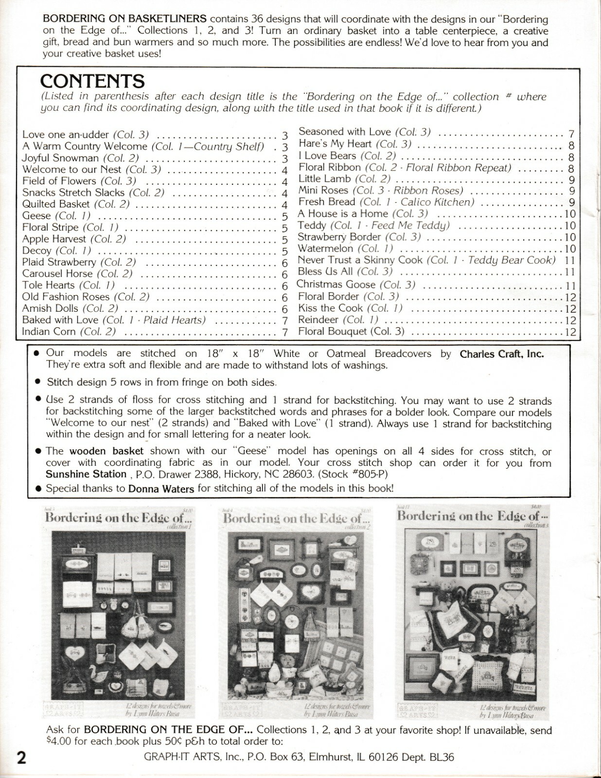 Bordering on Basketliners Cross Stitch | Graph-It Arts #12