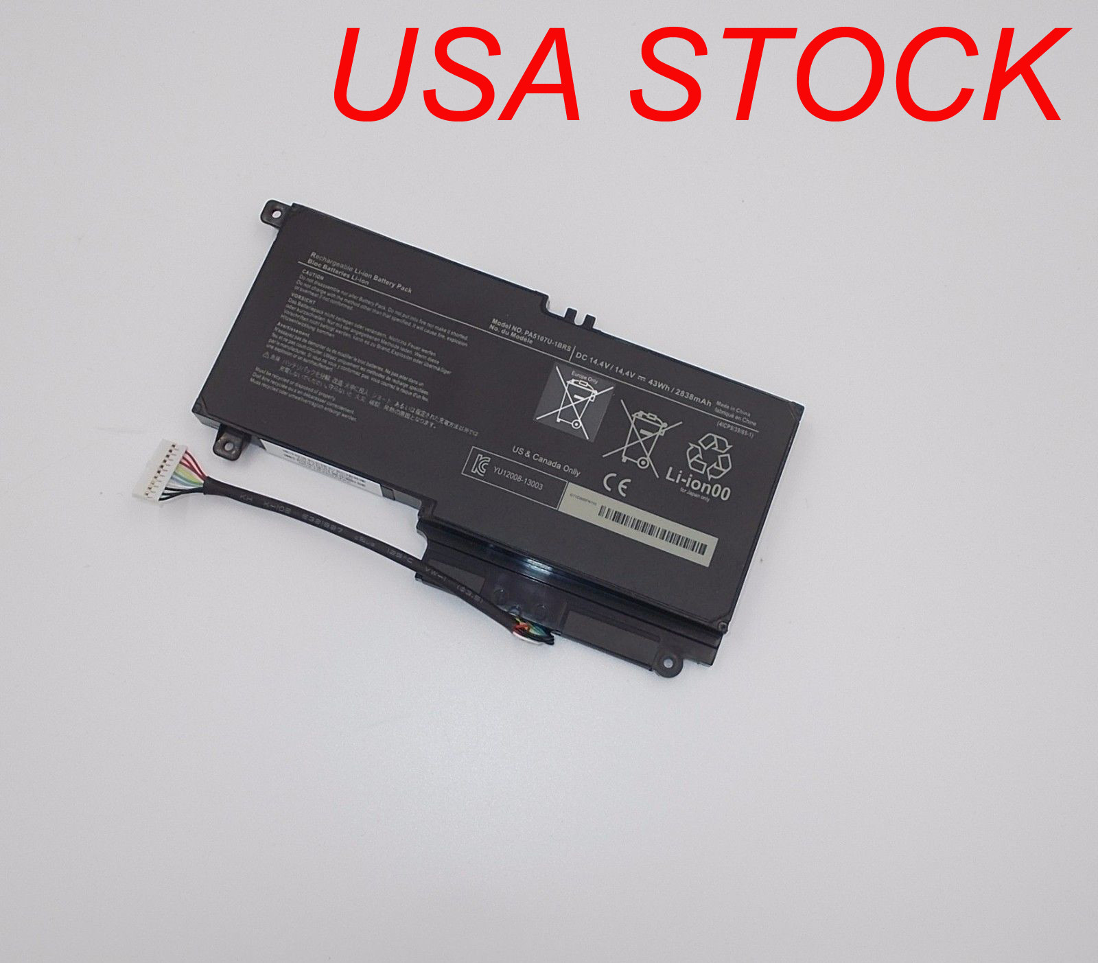 Battery for TOSHIBA SATELLITE P55T-A5118 P000573240 P50T-A10U P55-A5312 US ship