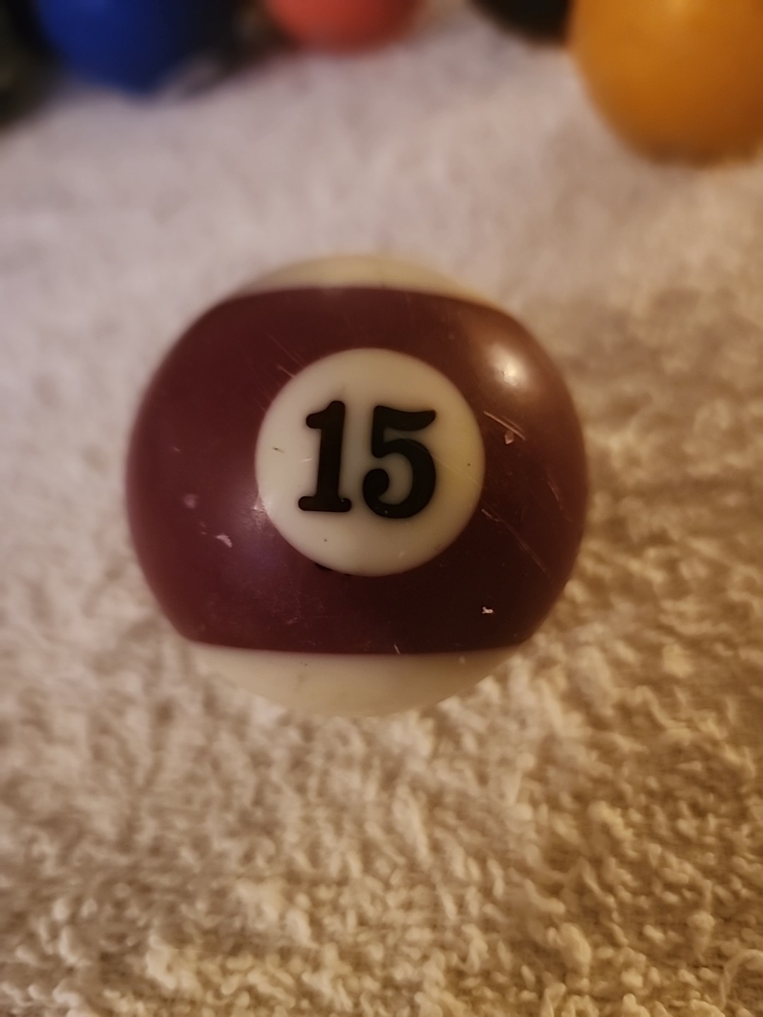 Sportcraft Replacement Billiard Pool Ball Number 15 Stripe