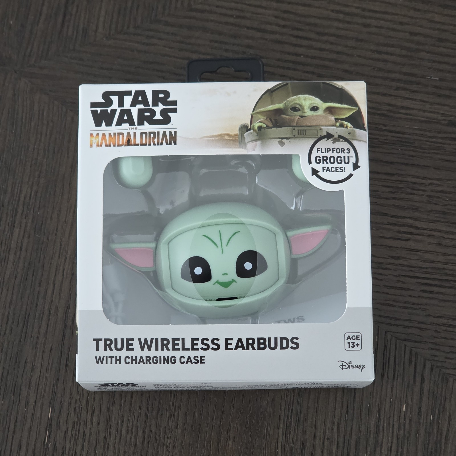 Star Wars Mandalorian Grogu Baby Yoda True Wireless Earbuds TWS 3 Flip Faces...