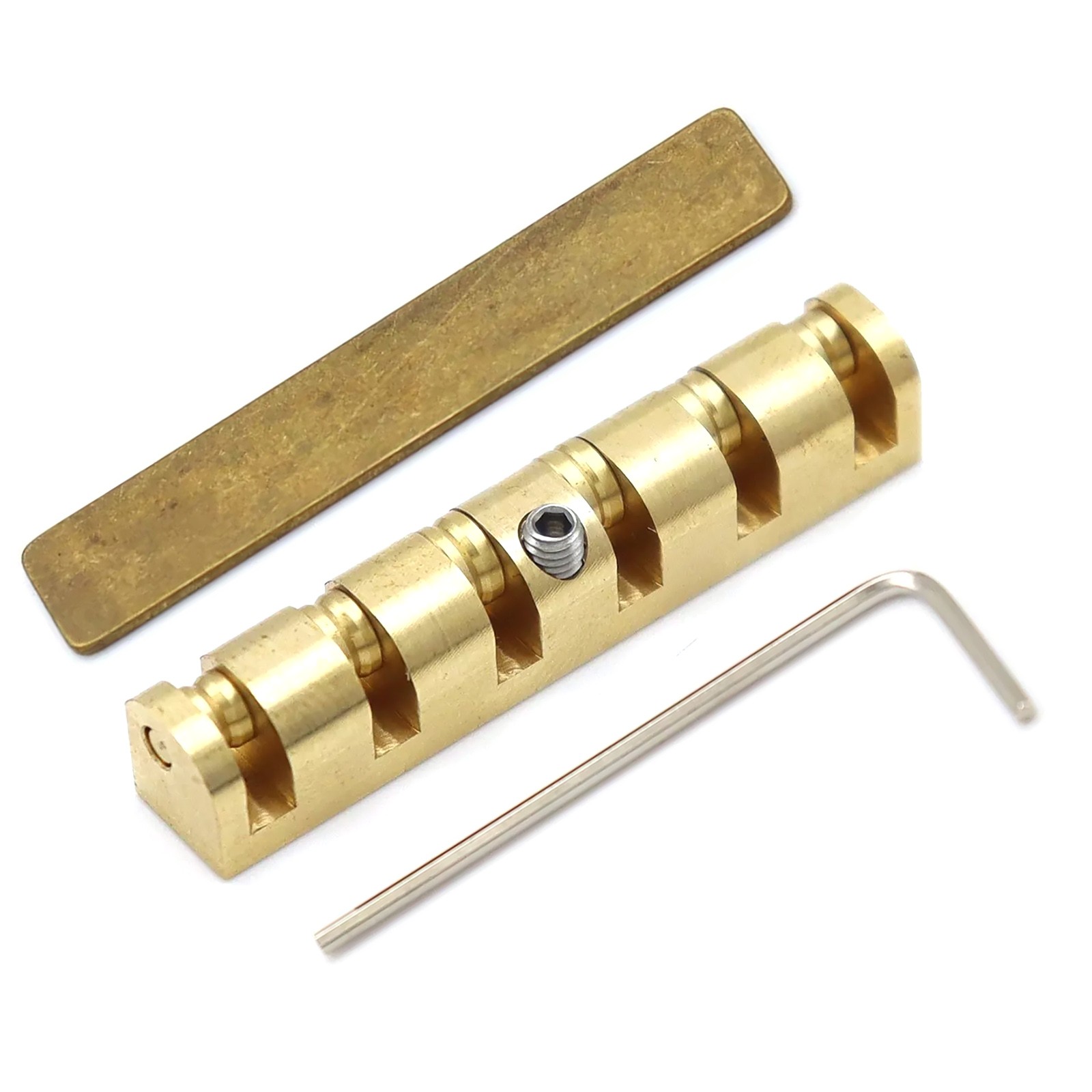 1PC 43mm Height Adjustable Brass Roller Guitar Nut For LP/SG/ES Standard/Custom