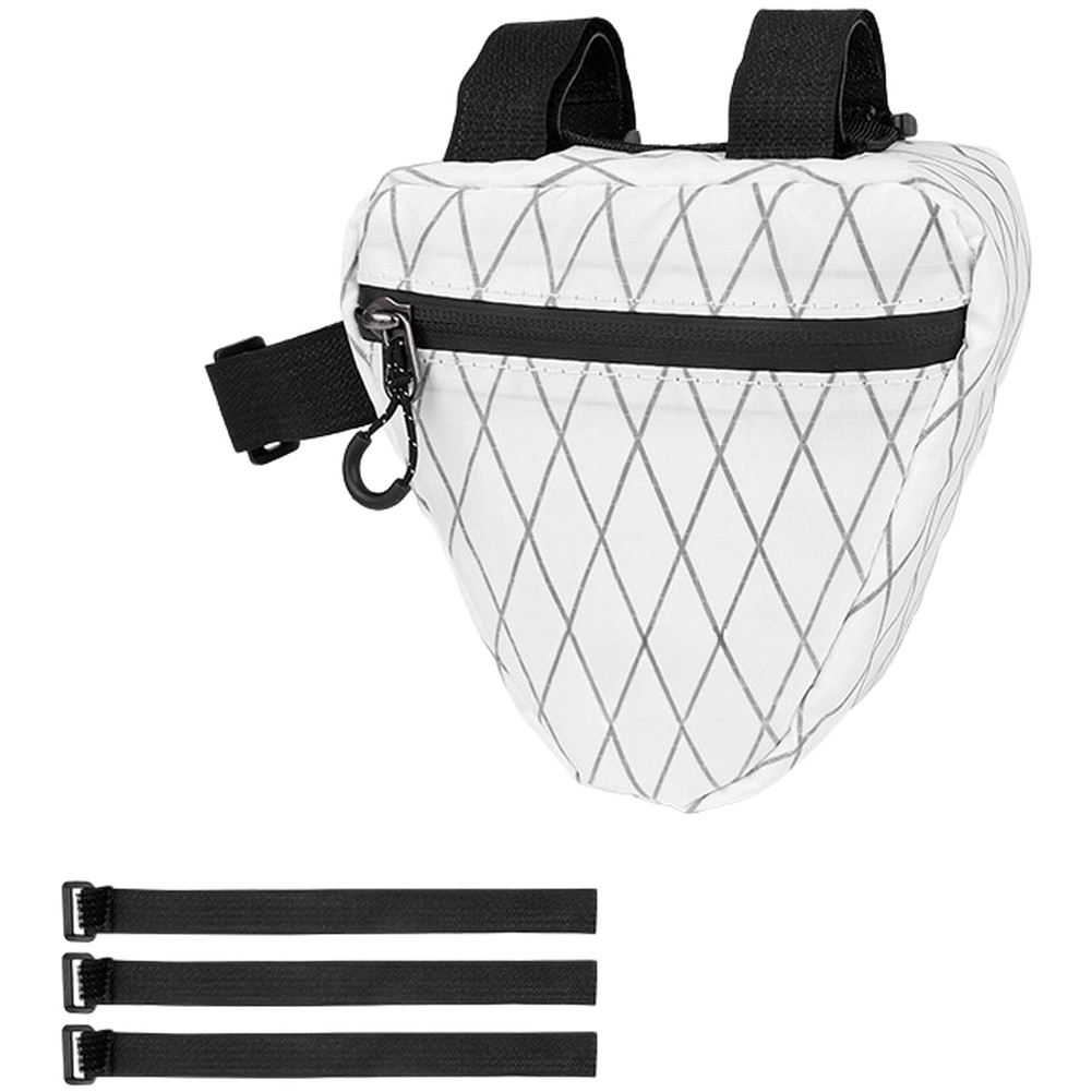 Waterproof Nylon Top Tube Bag FOR For eslnf Narrow Fit 17x16x6cm White Black