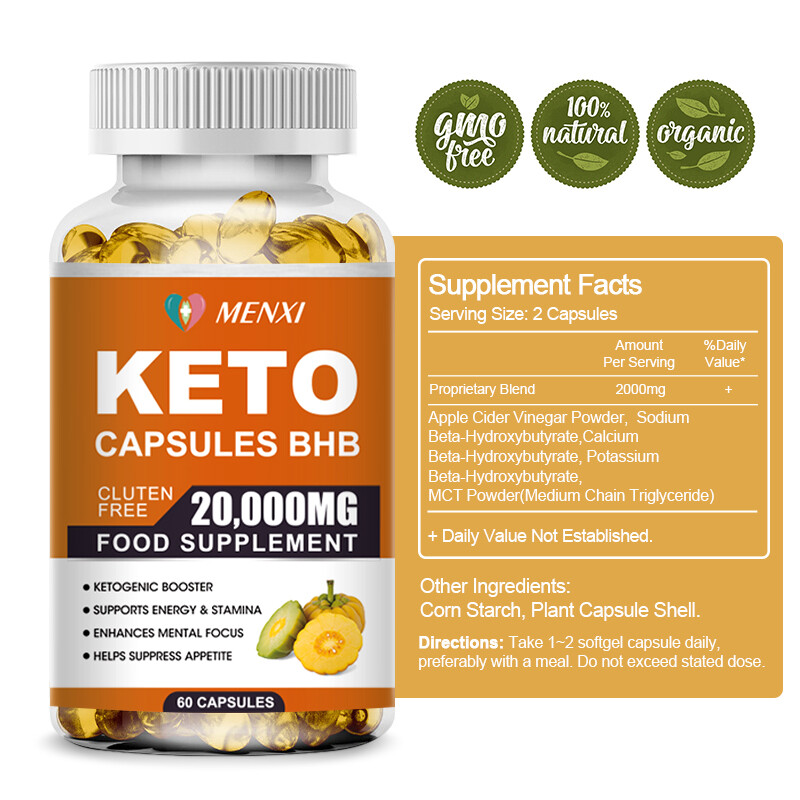 Keto Diet Pills 20,000mg Best Weight Loss Fat Burner Carb Blocker Diet ACV Pills