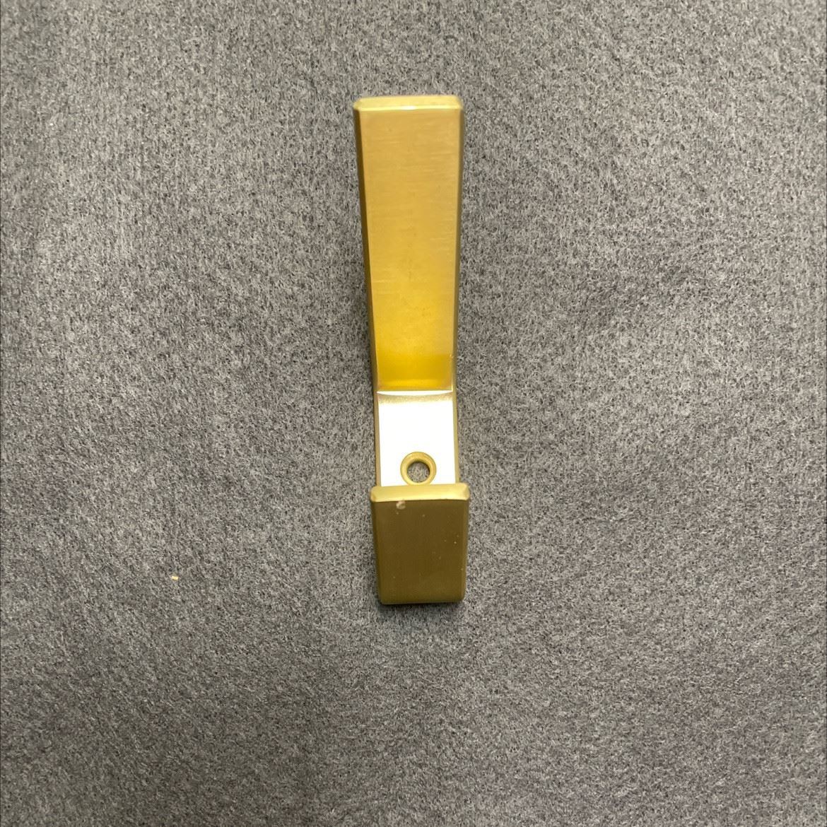 Flat Steel Hook W/Nib Satin Brass