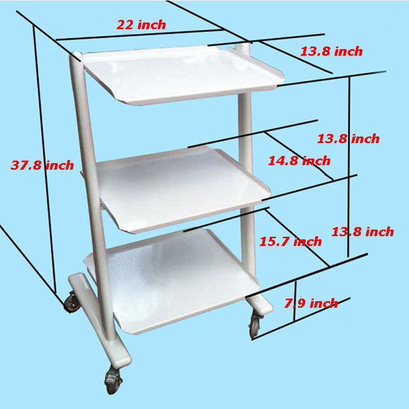 Techtongda Mobile Trolley Cart Mobile Cart for Equipment All Purpose Cart