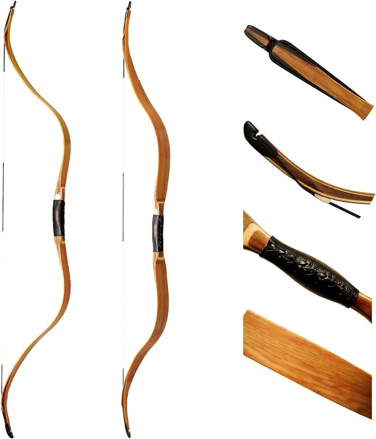 AF Archery Tatar Recurve Bow 54" Traditional Laminated Horse Bow Longbow 20-50lb