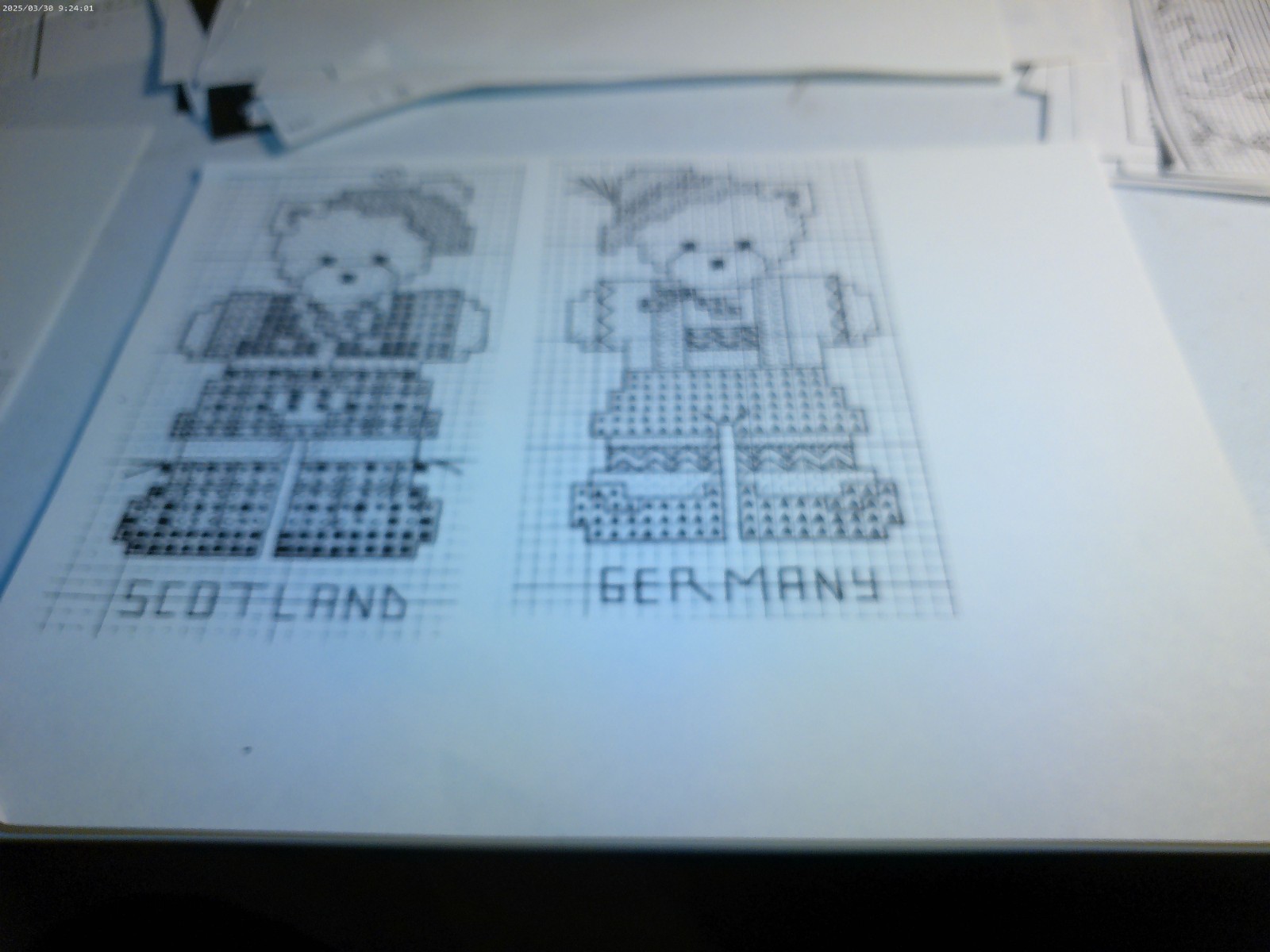 Lot 15-International bears cross stitch