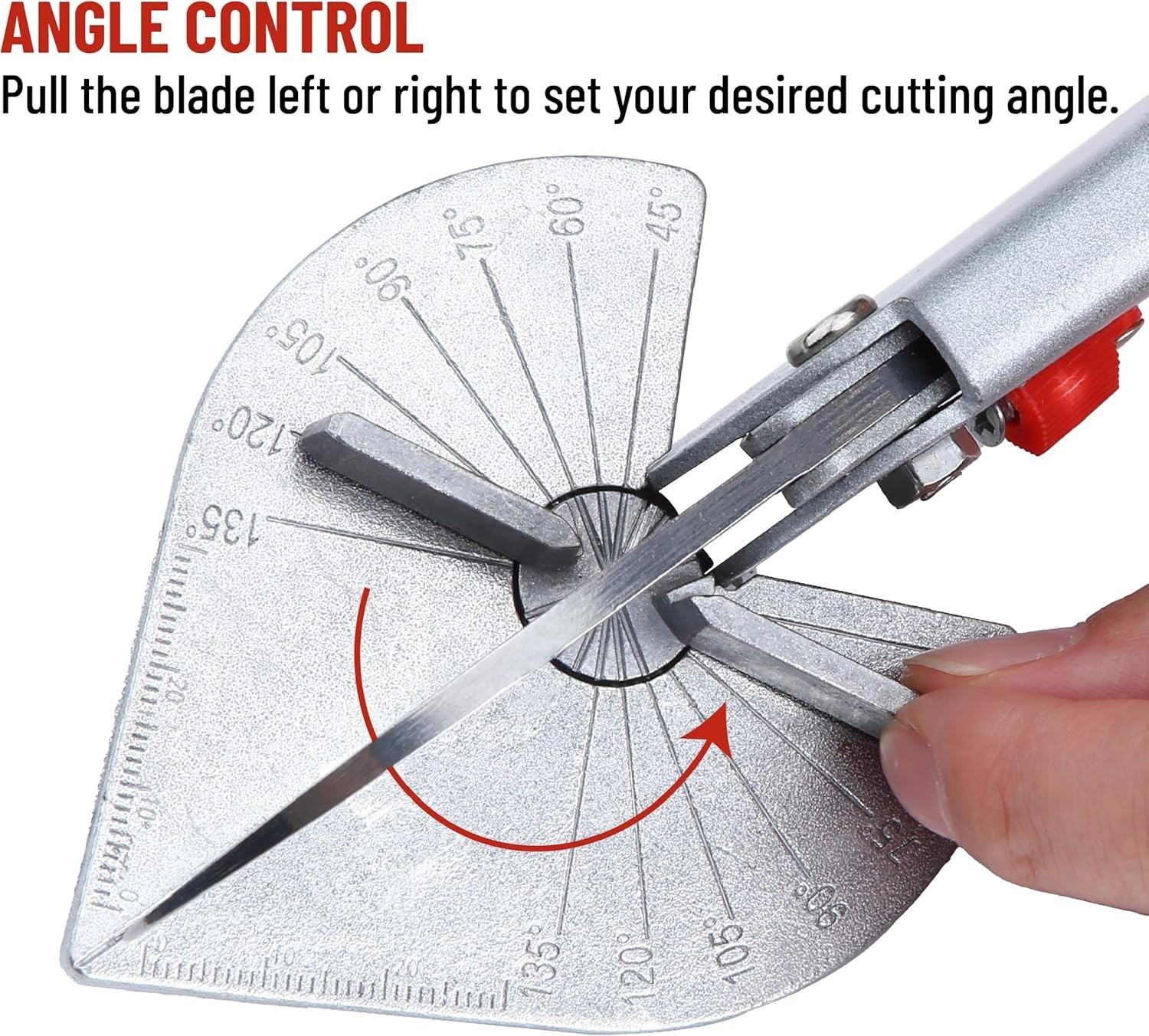 Red Oak Miter Shears Angular Cutting Molding, Quarter round Cutting Tool, Multi-