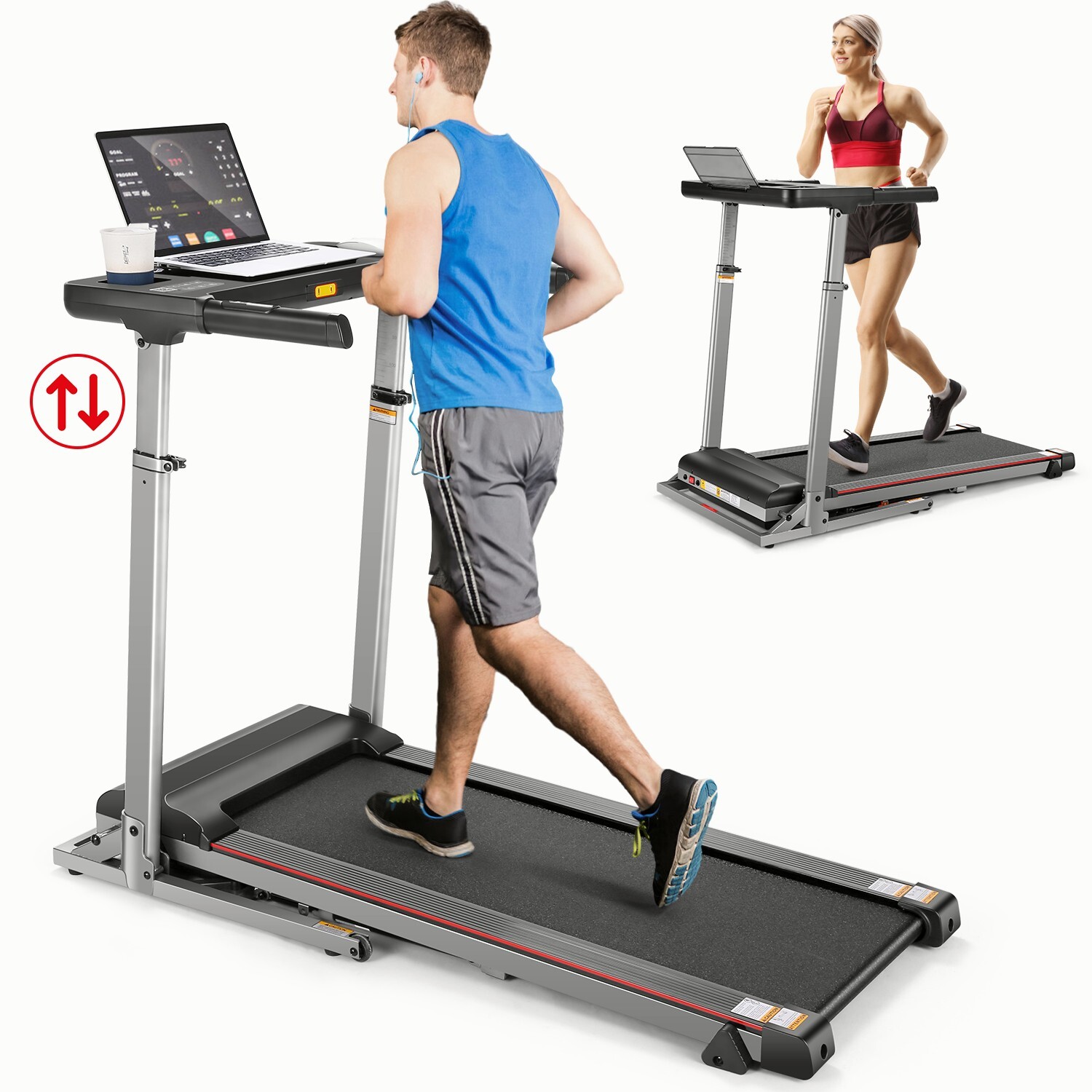 🏃‍➡ Unique Adjustable Height Design Treadmill Machine for Home Excercise🏃‍➡