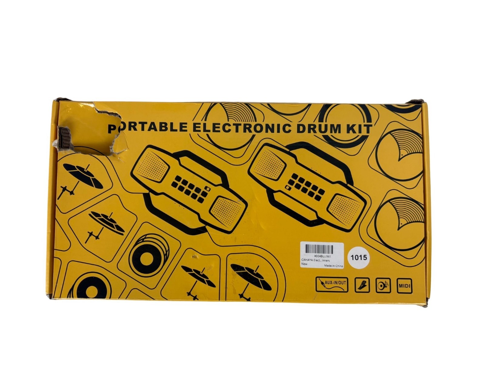 CAHAYA PORTABLE ELECTRONIC DRUM KIT OPENBOX