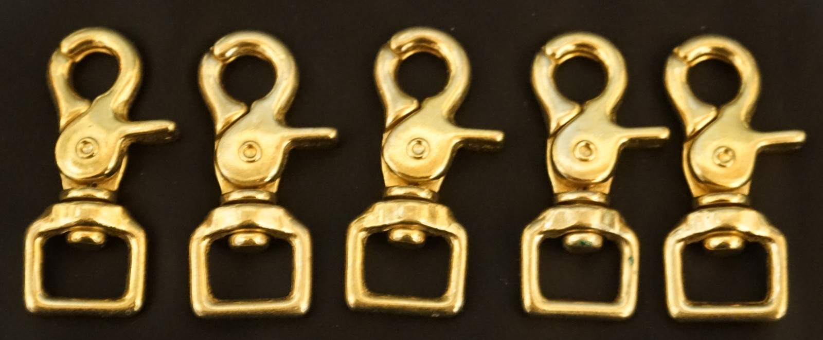 Solid Brass Trigger Square Scissor Snap 3/4 Inch Pack Of 5
