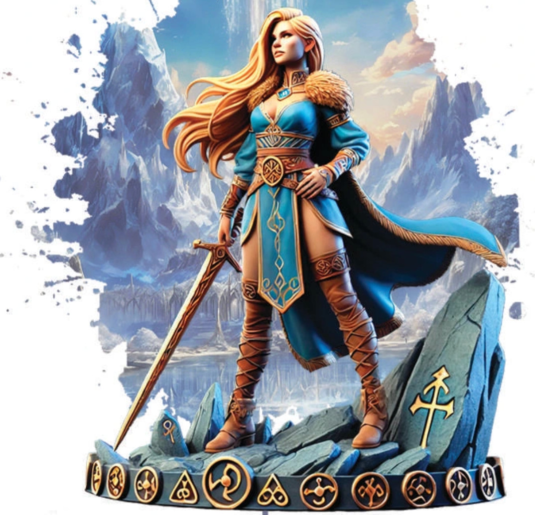 Dungeons & Dragons Playable Character - Female Human Lyssandra - Fighter