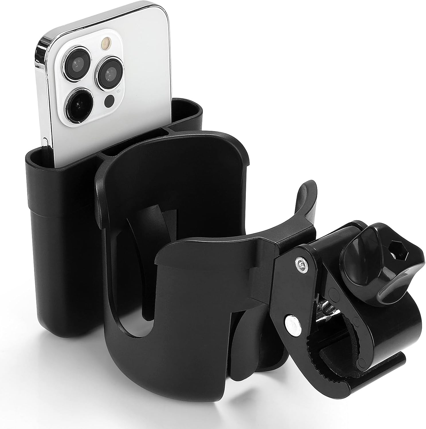 Accmor 2-in-1 Walker Cup Holder with Phone Holder, Wheelchair Cup Holder, Rollat