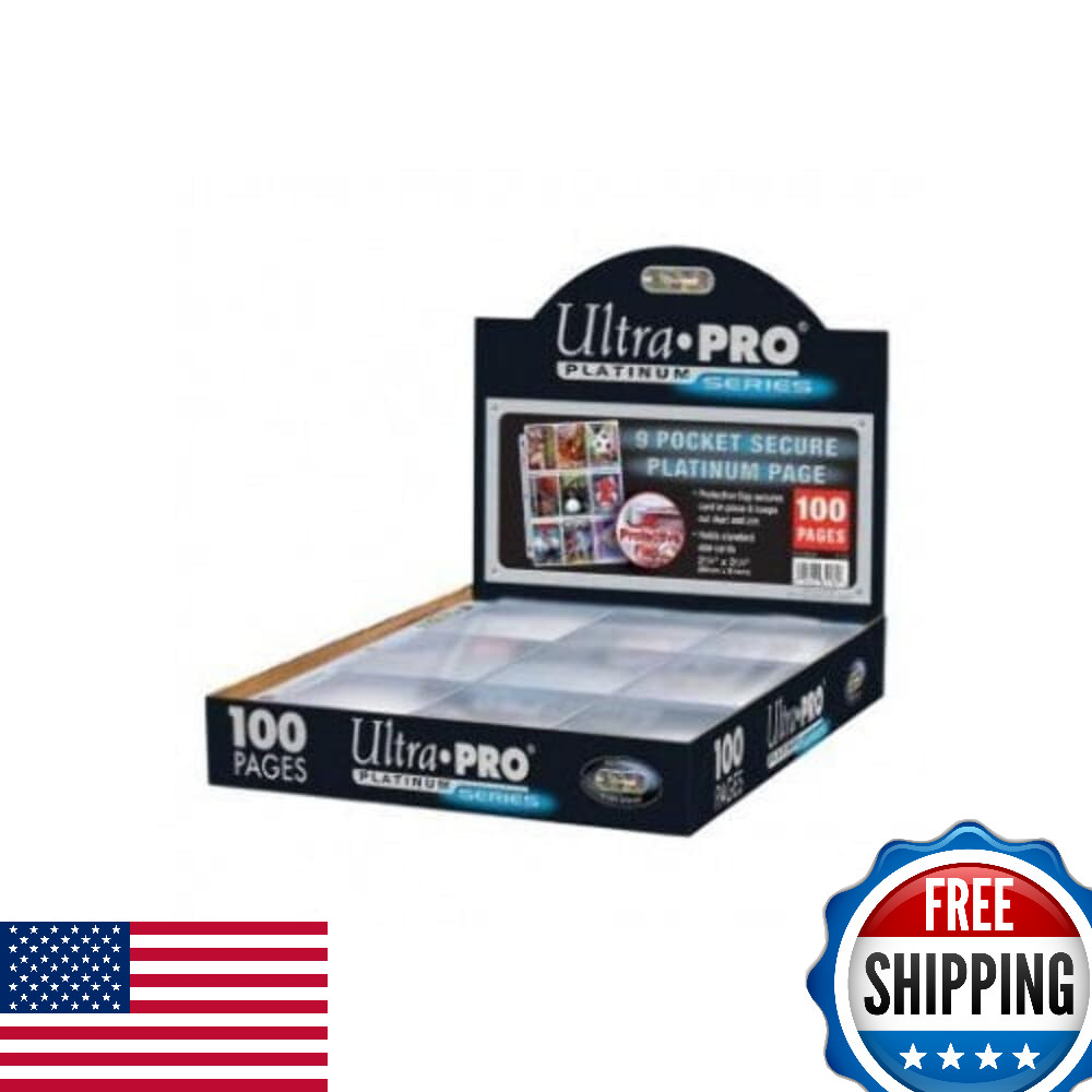 Ultra PRO Platinum 9 Pocket Secure Platinum Cards, Clear