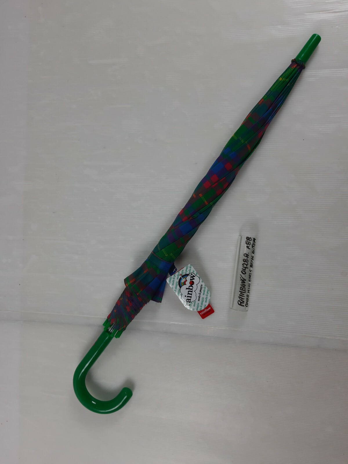 Long/Mini Umbrella - Automatic - Boys - 8 Slats - 0428A - Rainbow