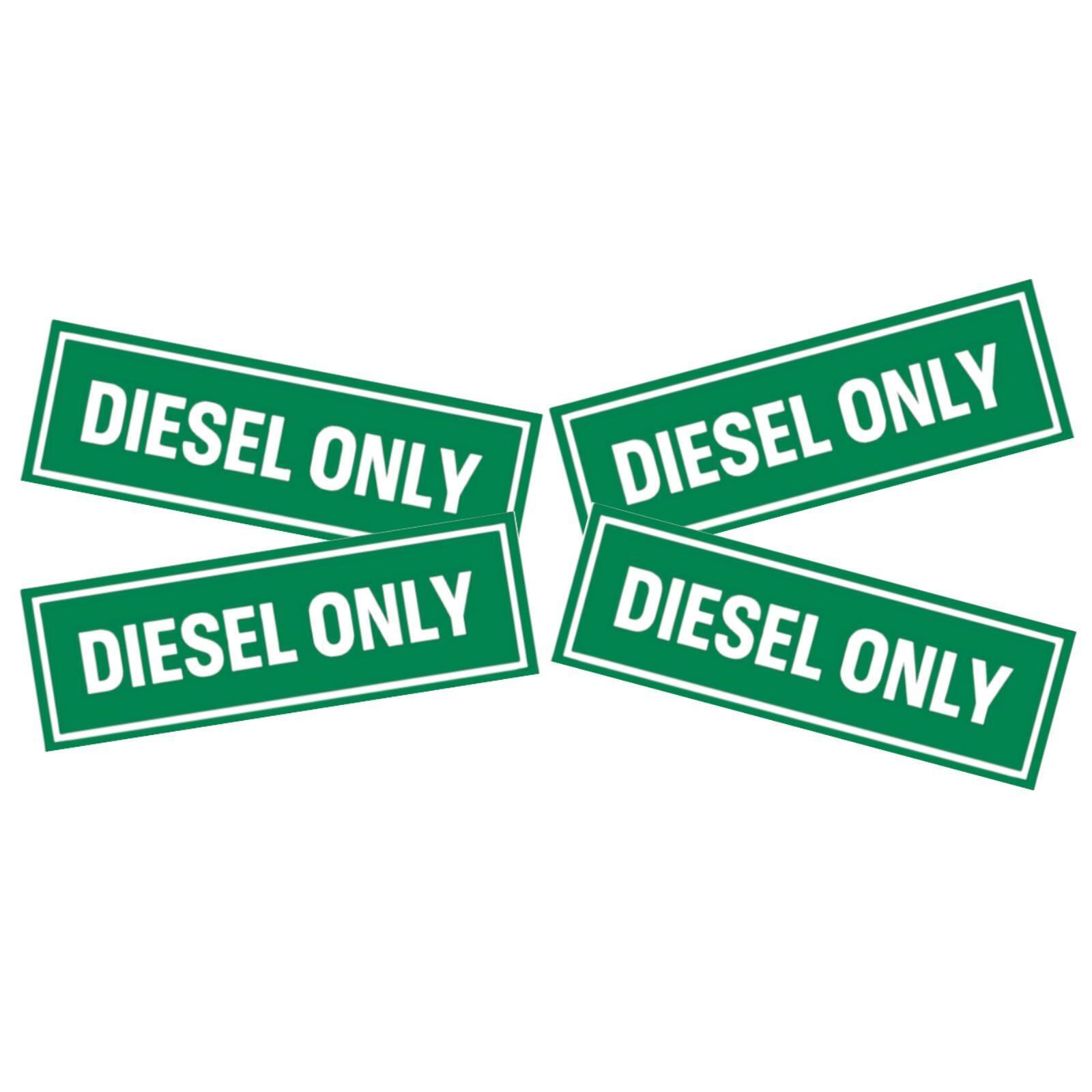 4 Pack Diesel Only sticker 2'' X 6"
