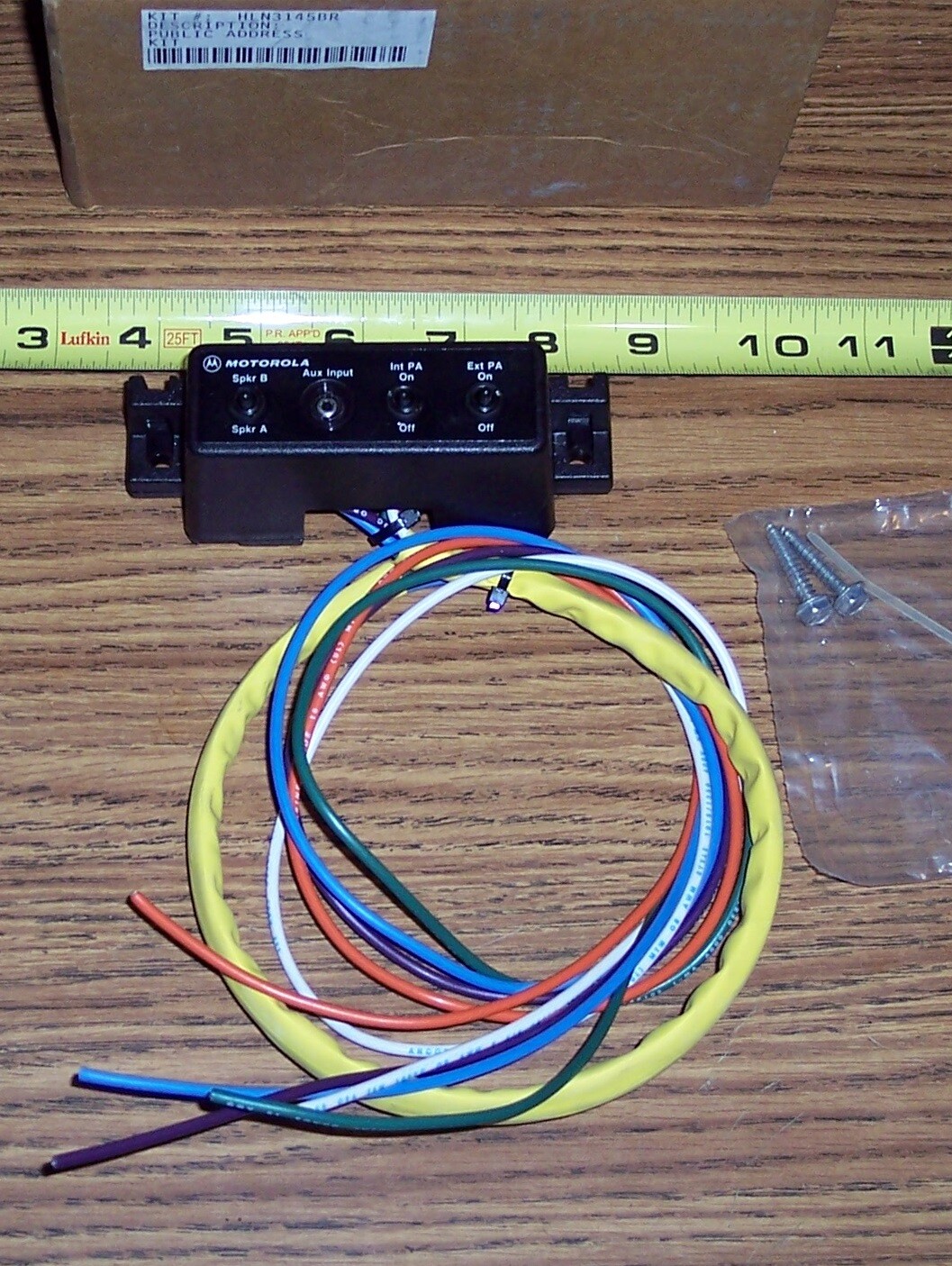 Motorola HLN3145 Public Address Kit ~ PA CONTROL interior, exterior  AS PICTURED