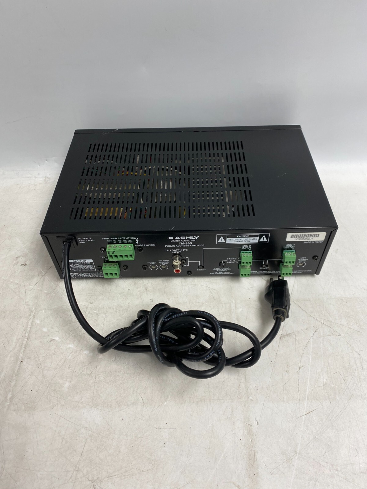 Ashly TM-335 Public Address Mixer/Amplifier