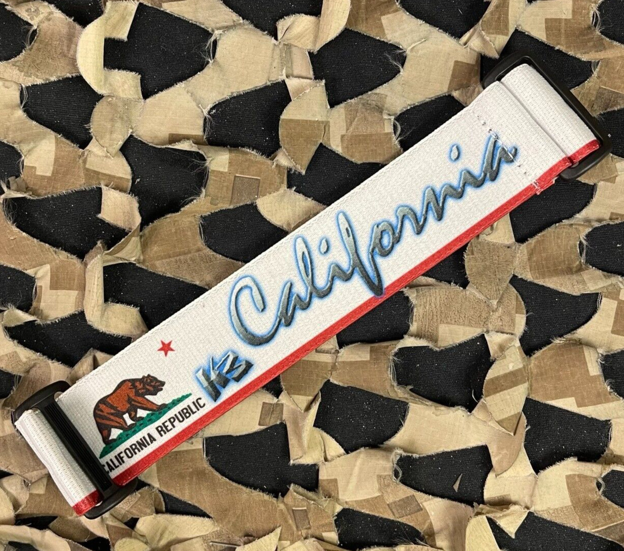 NEW KM Paintball Universal JT Goggle Strap - 09 California