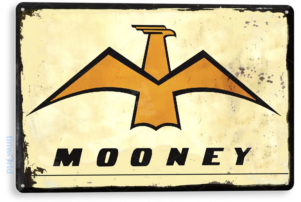 TIN SIGN Mooney Retro Aircraft Mechanic Shop Metal Sign Hangar Decor C121