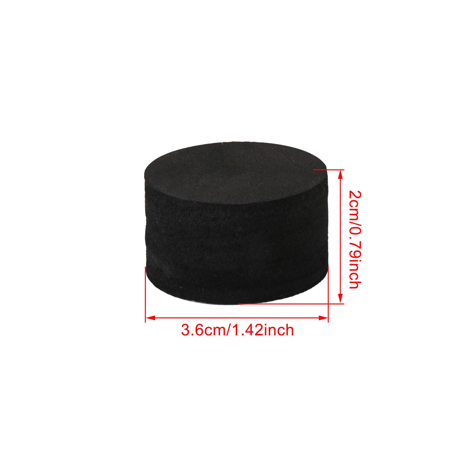 5Pieces Drum Piezo Sponge Trigger Foam 36x20mm for Electrionc Drum Part