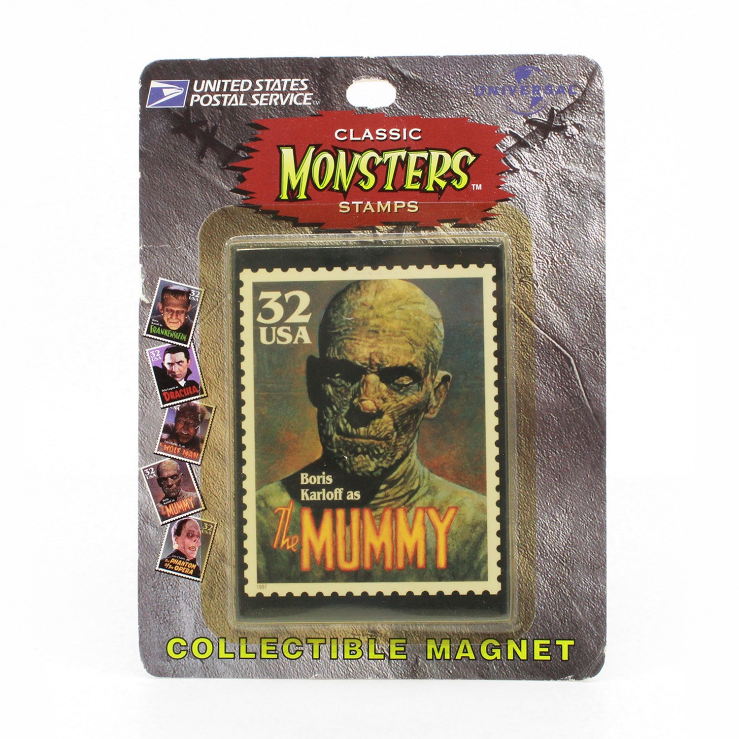 1997 Universal Monsters USPS Stamp Magnet THE MUMMY