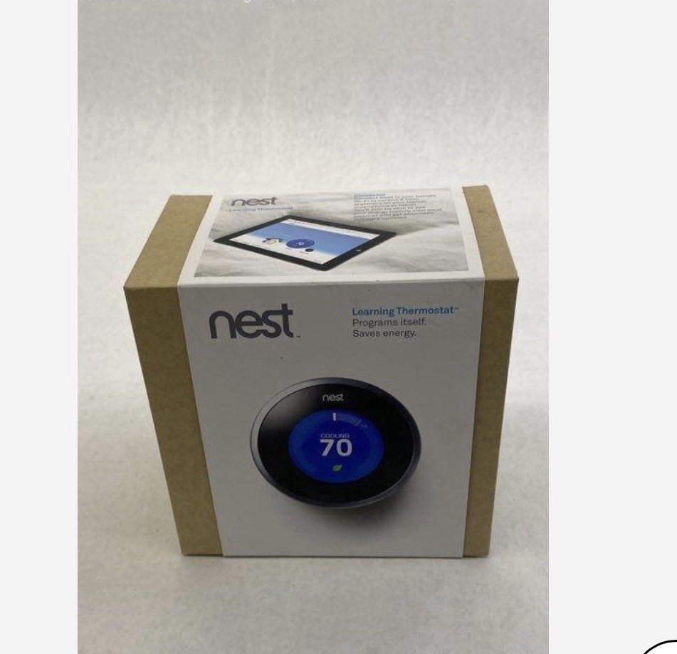 Nest Model 02A Smart Thermostat Wi-Fi 2nd Gen  Stainless Steel